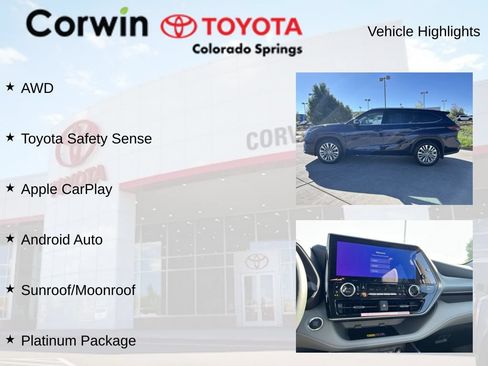 Used 2026 Toyota Highlander Platinum AWD/4WD image 14