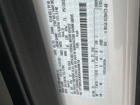 Used 2025 Ford Transit 250 148 High Roof Extended w/ Load Area Protection Package image 31