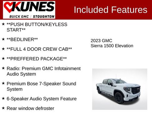 Used 2023 GMC Sierra 1500 Elevation w/ Preferred Package image 3