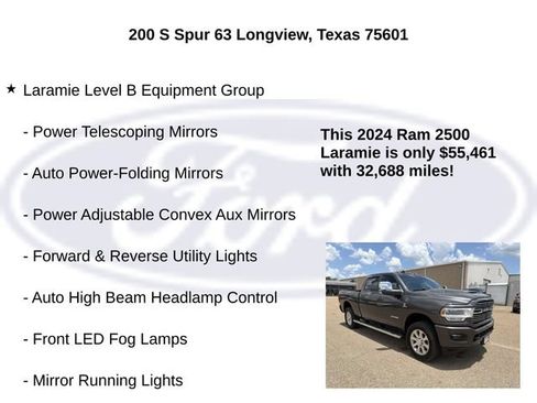 Used 2024 RAM 2500 Laramie w/ Sport Appearance Package AWD/4WD image 20