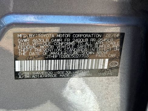 Used 2014 Lexus IS 250 w/ F-Sport Package RWD image 40