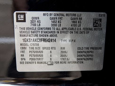 Used 2015 GMC Yukon SLE w/ Convenience Package RWD image 42