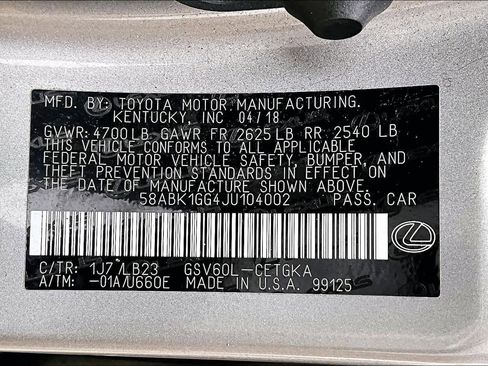 Used 2018 Lexus ES 350 image 30