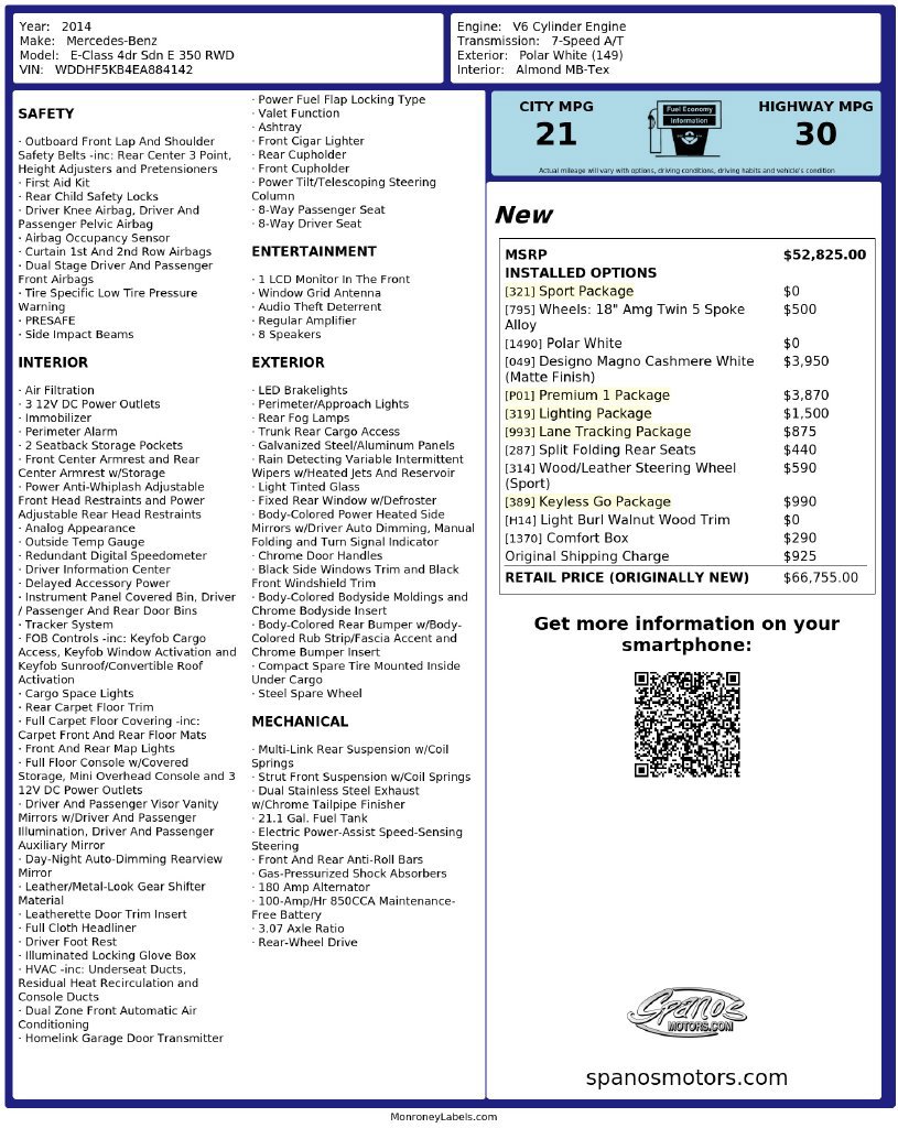 Used 2014 Mercedes-Benz E 350 Sedan image 3