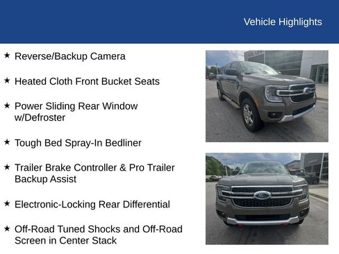 Used 2025 Ford Ranger XLT w/ Equipment Group 301A High AWD/4WD image 6