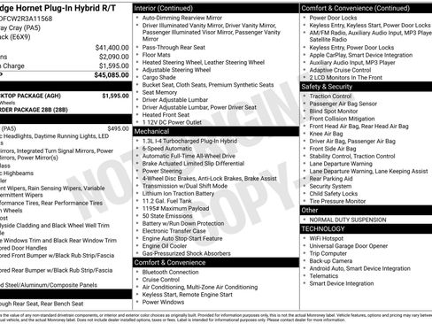 Used 2024 Dodge Hornet R/T w/ R/T Blacktop Package image 1