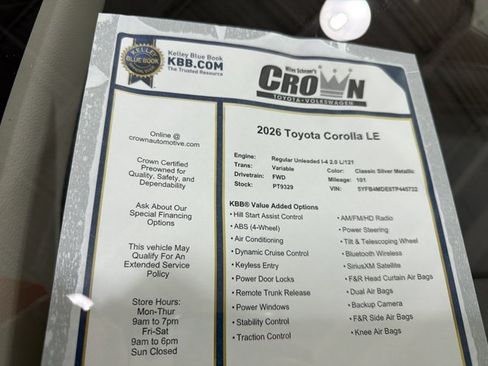 Used 2026 Toyota Corolla LE FWD image 39