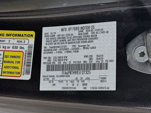 Certified 2024 Ford Mustang Coupe RWD image 21