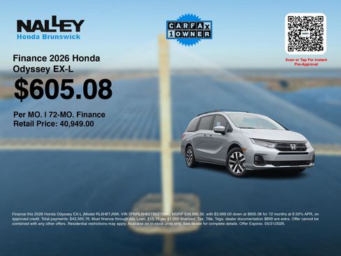 Certified 2026 Honda Odyssey EX-L image 3