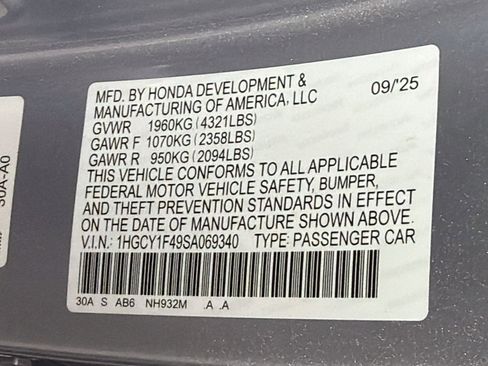 Used 2025 Honda Accord SE image 12