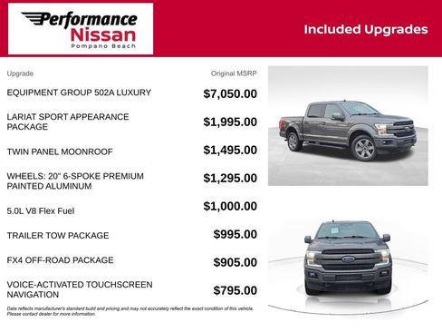 Used 2019 Ford F150 Lariat w/ Equipment Group 502A Luxury AWD/4WD image 7