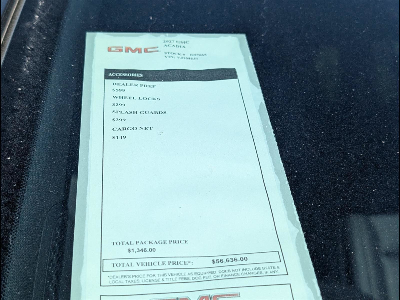 New 2027 GMC Acadia Elevation w/ Black Edition FWD image 9