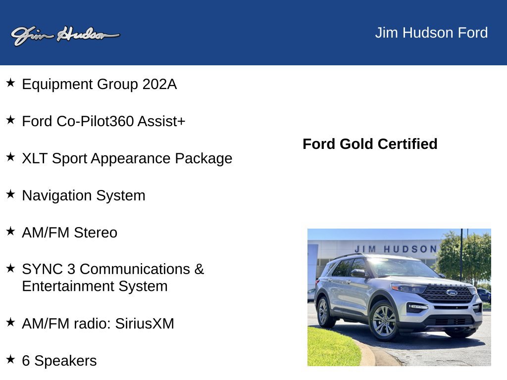 Certified 2023 Ford Explorer XLT w/ Equipment Group 202A RWD image 12