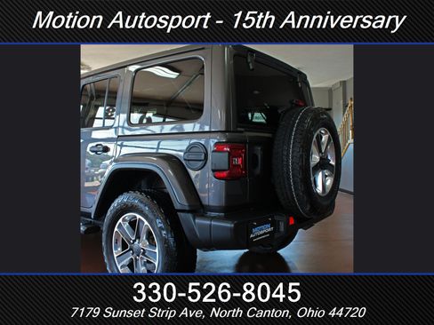 Used 2021 Jeep Wrangler Unlimited Sahara w/ Uconnect 4C Nav & Sound Group AWD/4WD image 8