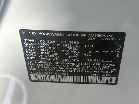 New 2026 Volkswagen Atlas SEL Premium R-Line image 26