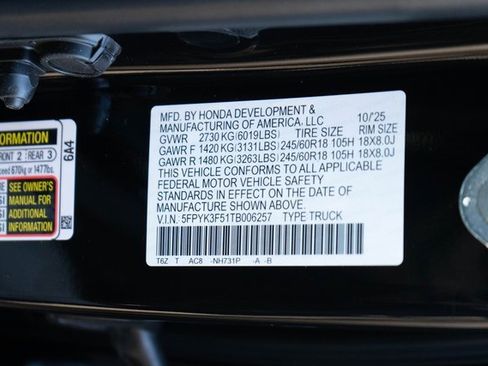 New 2026 Honda Ridgeline RTL image 31