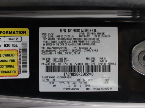 Used 2024 Ford Mustang Dark Horse RWD image 38