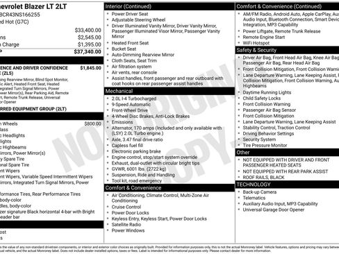 Used 2022 Chevrolet Blazer LT image 44