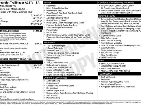 New 2026 Chevrolet TrailBlazer ACTIV w/ Convenience Package image 34