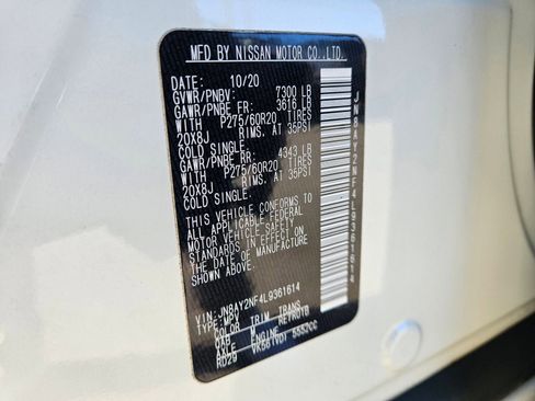 Used 2020 Nissan Armada Platinum w/ Captain's Chairs Package image 68