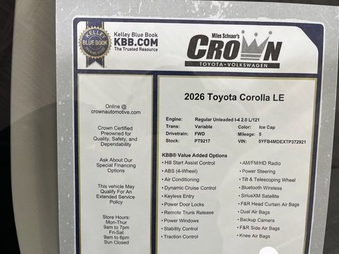 Used 2026 Toyota Corolla LE image 40