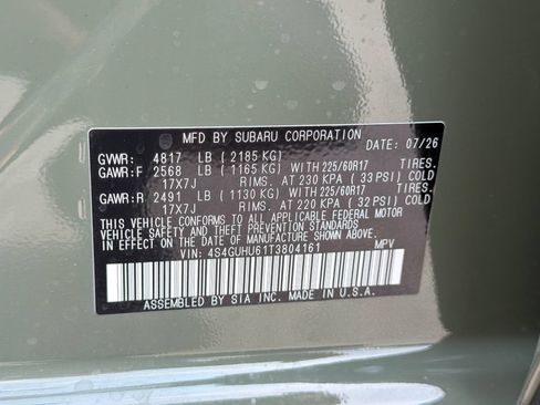 New 2026 Subaru Crosstrek 2.5i Wilderness AWD/4WD image 31