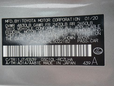 Used 2020 Lexus RC 350 F Sport RWD image 42