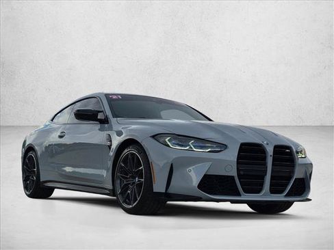 Used 2021 BMW M4 Coupe w/ Executive Package RWD image 3