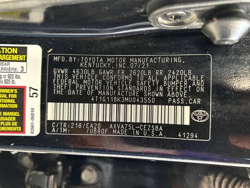 Used 2021 Toyota Camry SE w/ Cold Weather Package AWD/4WD image 35