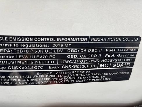 Used 2016 Nissan Murano SL AWD/4WD image 40