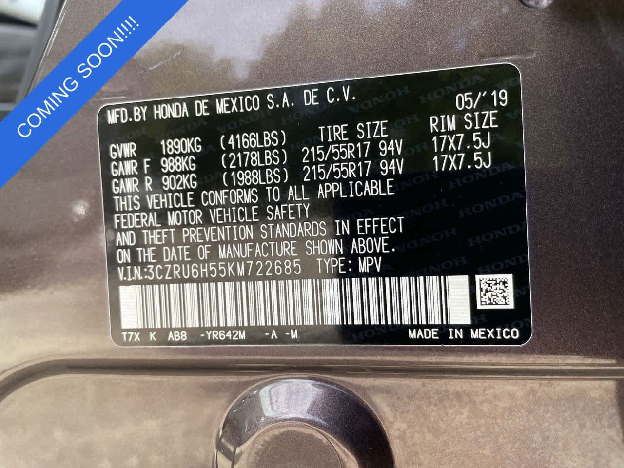 Used 2019 Honda HR-V EX image 31