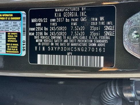 Certified 2022 Kia Telluride EX w/ EX Premium Package AWD/4WD image 34