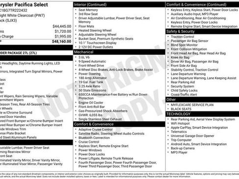 New 2026 Chrysler Pacifica Select FWD image 28