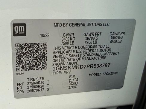 Certified 2023 Chevrolet Tahoe LS w/ Driver Alert Package AWD/4WD image 27