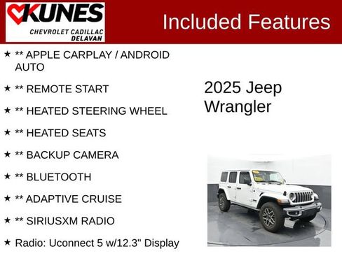 Used 2025 Jeep Wrangler Unlimited Sahara AWD/4WD image 3