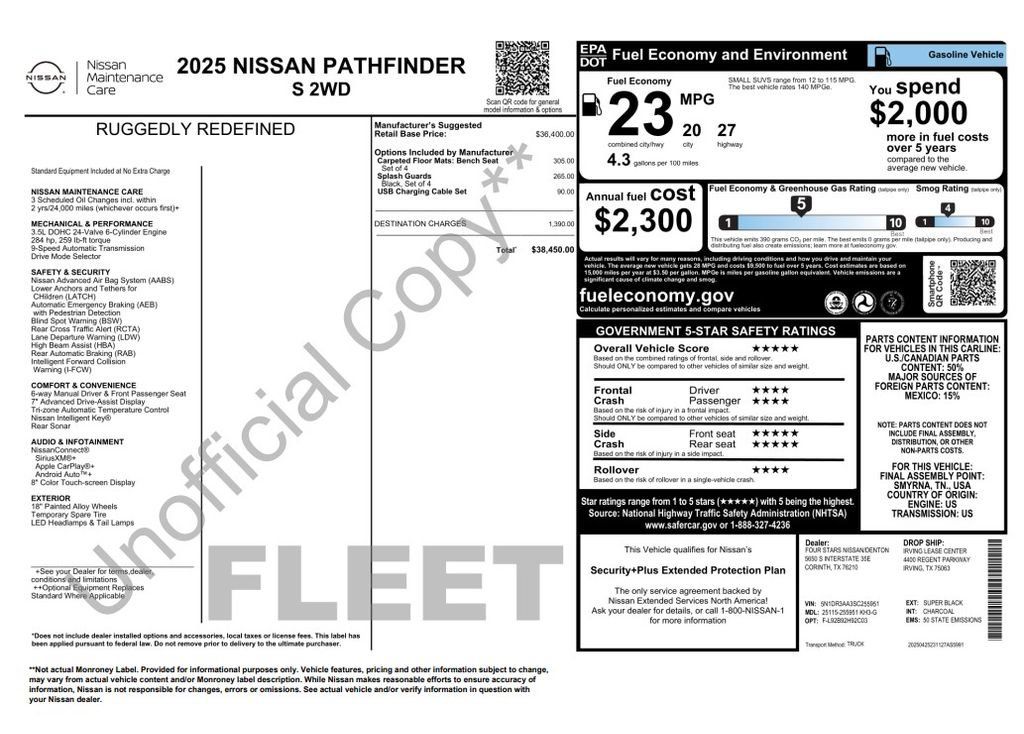 Used 2025 Nissan Pathfinder S FWD image 2