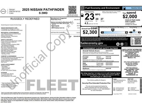 Used 2025 Nissan Pathfinder S FWD image 2