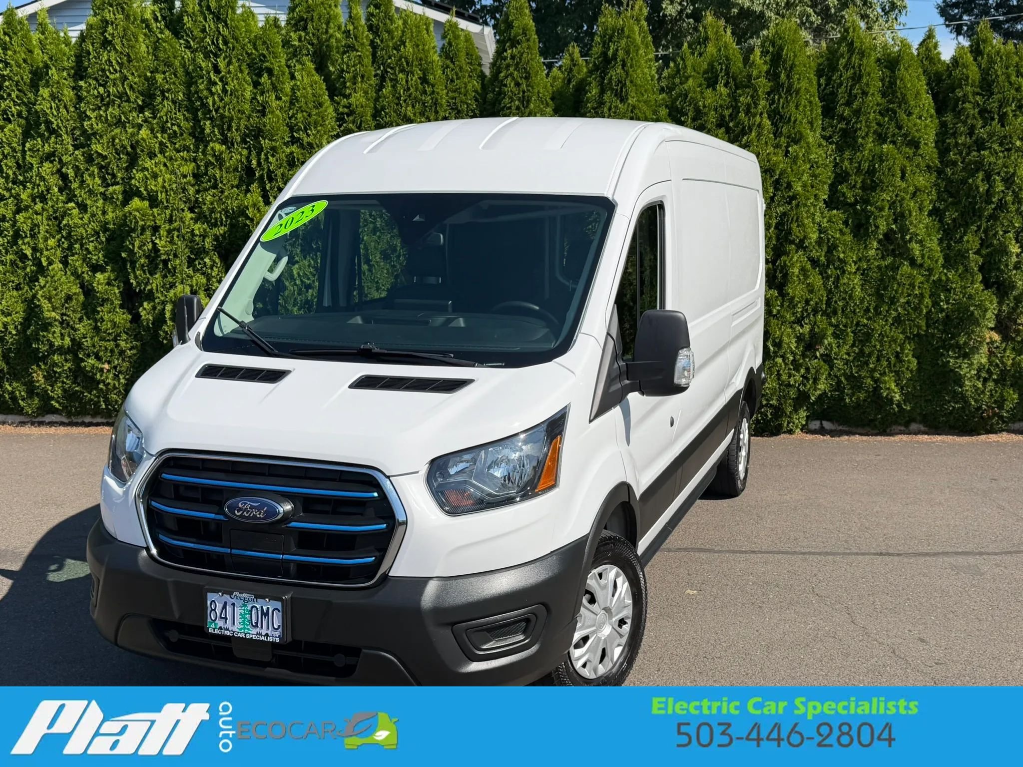 Used 2023 Ford E-Transit Medium Roof w/ Load Area Protection Package RWD image 1
