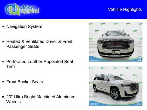 Used 2020 GMC Acadia Denali w/ Trailering Package FWD image 6