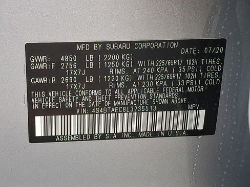 Used 2020 Subaru Outback Premium w/ Popular Package #1 image 27