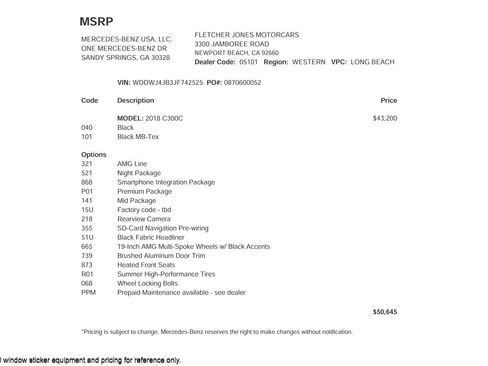 Used 2018 Mercedes-Benz C 300 C 300 Coupe image 2