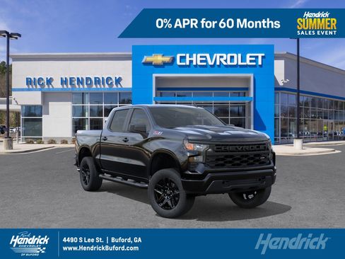 New 2026 Chevrolet Silverado 1500 Custom Trail Boss w/ Turbomax Blackout Package AWD/4WD image 1
