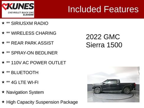 Used 2022 GMC Sierra 1500 SLT w/ SLT Convenience Package AWD/4WD image 3