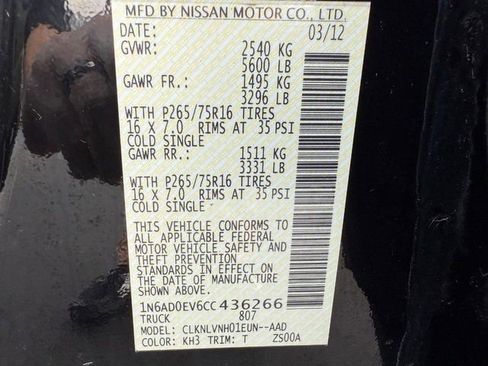 Used 2012 Nissan Frontier PRO-4X w/ Pro-4x Luxury Pkg image 33