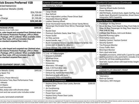 Used 2022 Buick Encore Preferred w/ Safety Package AWD/4WD image 3