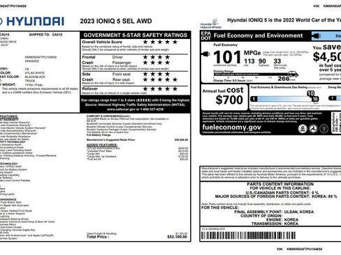 Used 2023 Hyundai Ioniq 5 SEL AWD/4WD image 4