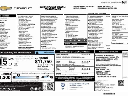 Used 2024 Chevrolet Silverado 1500 LT Trail Boss w/ LT Trail Boss Premium Package image 4