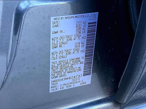 Used 2024 Nissan Frontier PRO-4X w/ Technology Package image 32