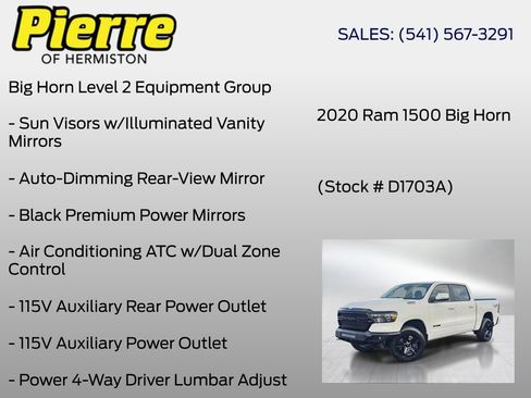 Used 2020 RAM 1500 Big Horn AWD/4WD image 12