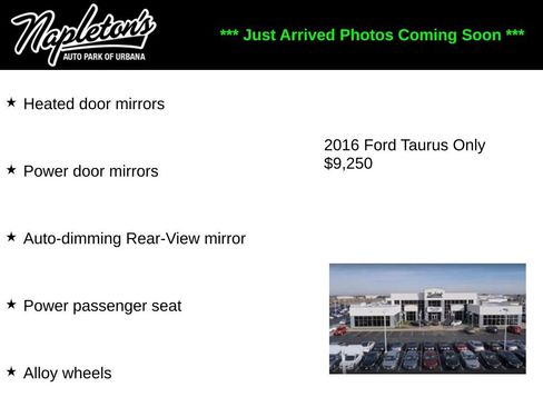 Used 2016 Ford Taurus SEL w/ Equipment Group 201A FWD image 3